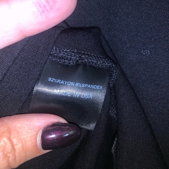 Mia Wear Black Long Sleeve Blouse Size Medium. Made in the USA. - Picture 5 of 5